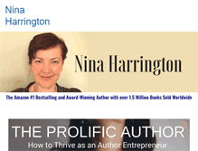 Tablet Screenshot of ninaharrington.com